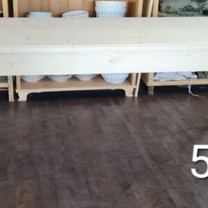 I. Raktáron Esztergált lábú asztal 200x90x80 - új készítésű