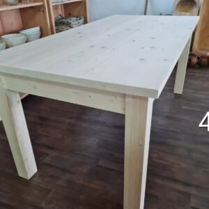 H. Raktáron Egyenes lábú asztal 180x90x80 - új készítésű