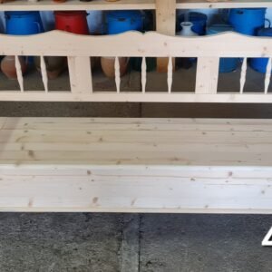 H. Raktáron Esztergált karosláda 180x40x90cm – új készítésű