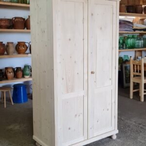 A. Raktáron Ruhásszekrény tele ajtós, válfás 110x60x200cm – új készítésű
