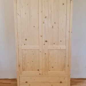 G. Raktáron Ruhásszekrény 1 nagy fiók, válfás 110x60x200cm – új készítésű