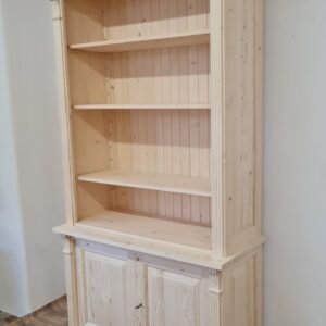 D. Rendelhető Könyvesszekrény ajtós 120x51x228cm – új készítésű