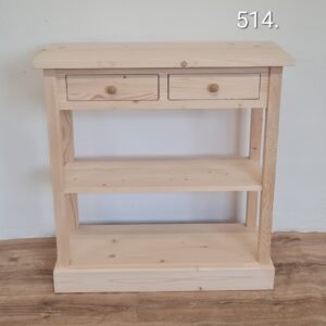 H. Raktáron Konzolasztal 85x35x89cm - új készítésű
