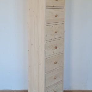 K. Rendelhető Fiókos szekrényke 43x33x150cm – új készítésű