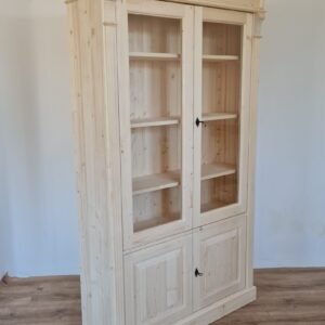 I. Rendelhető Vitrines könyves 120x39x197cm – új készítésű