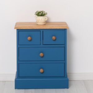 Chest of 2 drawers over 2 drawers, oak top – Rusztikus tömörfa éjjeliszekrény