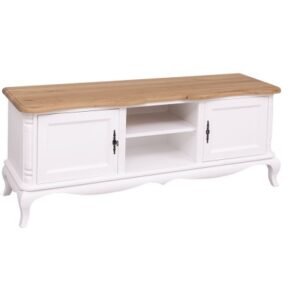 Chic TV sideboard, oak top – Rusztikus tömörfa TV állvány