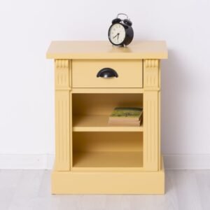 Nightstand with 1 drawer and 1 shelf, Directoire Collection – Rusztikus tömörfa éjjeliszekrény